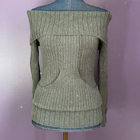 Tommy Hilfiger Sweaters - Tommy Hilfiger Grey CowlNeck Sweater SizeXS Cotton
